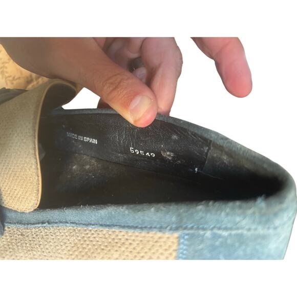 MEZLAN suede and canvas loafers size 10 M - Picture 9 of 9